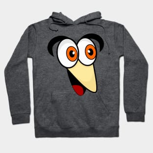 Shocked Funny Face Cartoon Emoji Hoodie